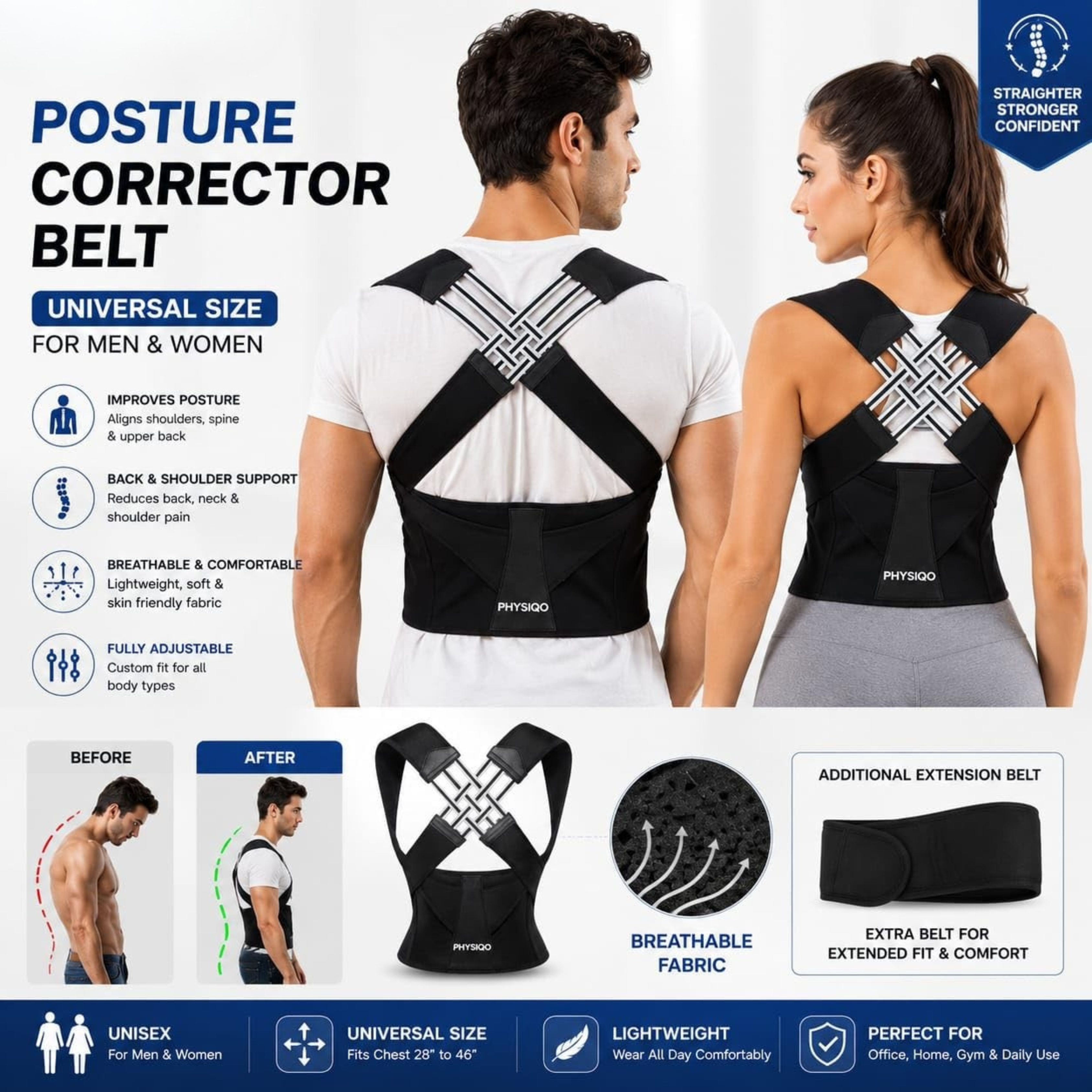 🔥HOT TIKTOK🔥 Premium Posture Corrector Belt