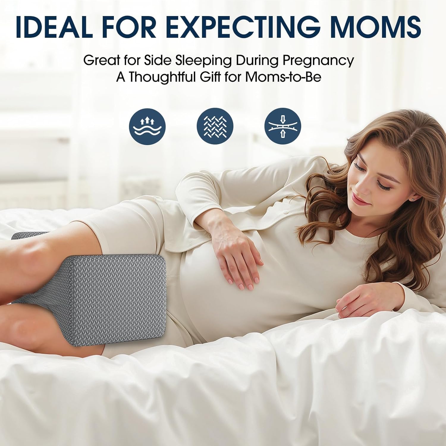 🤍 MOM-TO-BE FAVORITE🤍Ergonomic Memory Foam Knee Pillow
