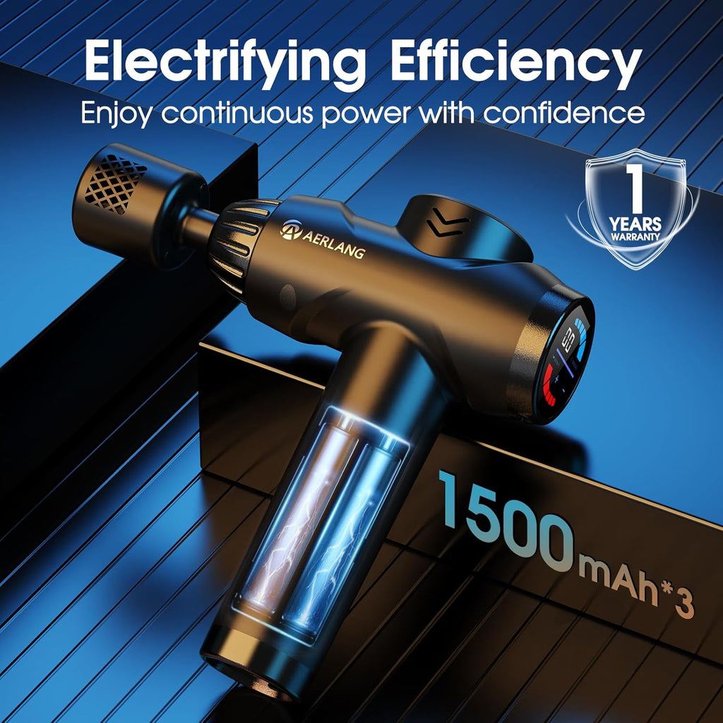 🏆 PRO-GRADE RECOVERY🏆 Premium Hot & Cold Deep Tissue Massage Gun