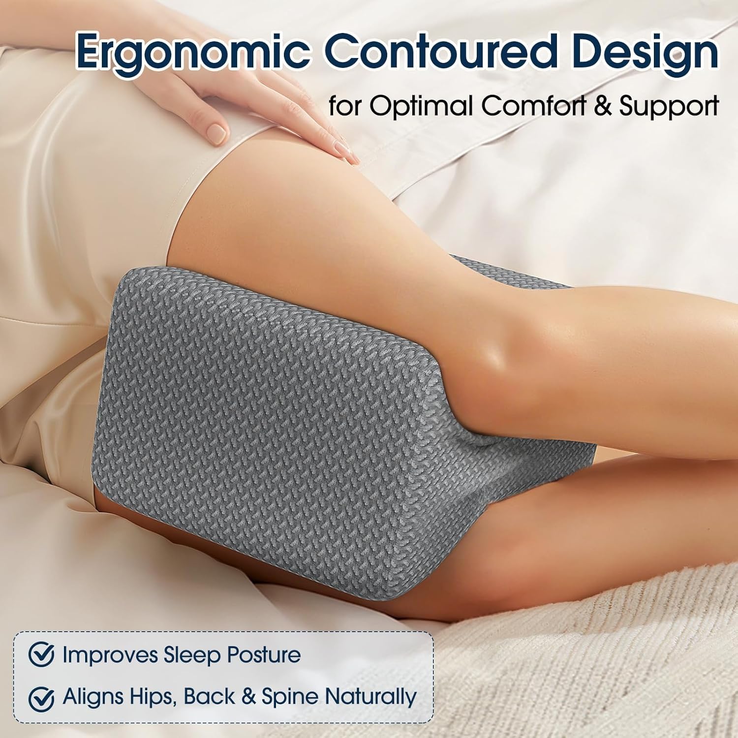🤍 MOM-TO-BE FAVORITE🤍Ergonomic Memory Foam Knee Pillow