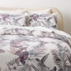 Linen Botanical Duvet Cover
