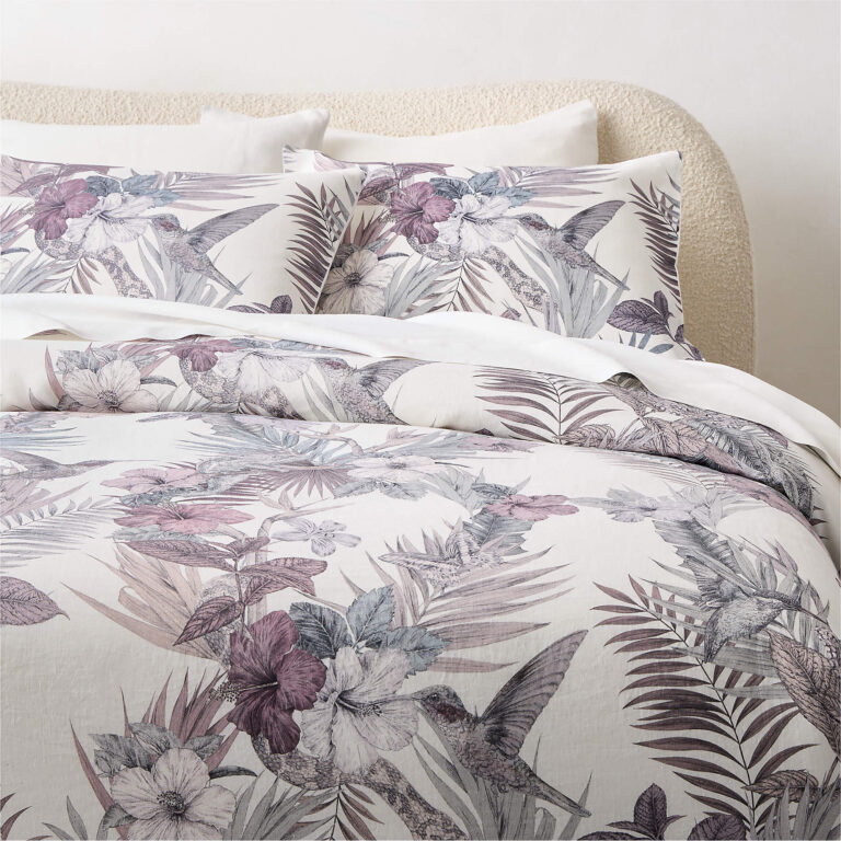 Linen Botanical Duvet Cover