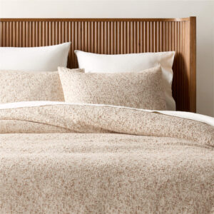 Organic Cotton Blend Boucle Duvet Cover